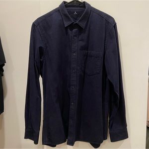MUJI Navy Flannel Overshirt